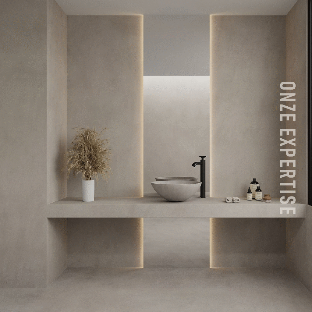 Expertise Atelier Vroman: microcement en decoratieve technieken